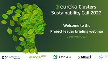 Sustainability Call 2022 - ITEA Project leaders briefing webinar