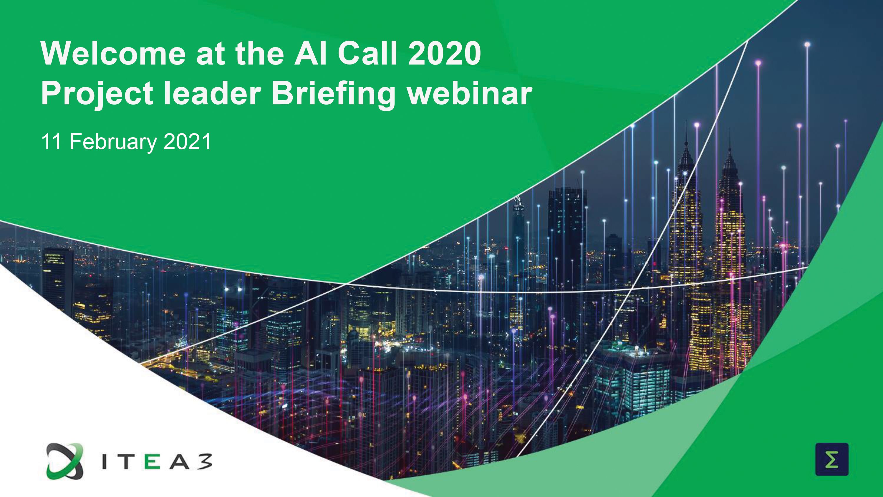 AI Call 2020 - Project leader briefing webinar